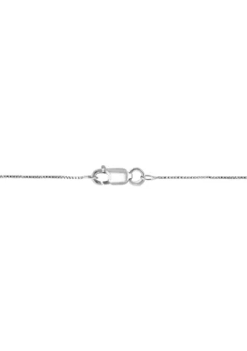 Sterling Silver Diamond Pendant 