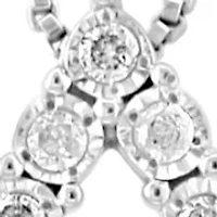 Sterling Silver Diamond Necklace