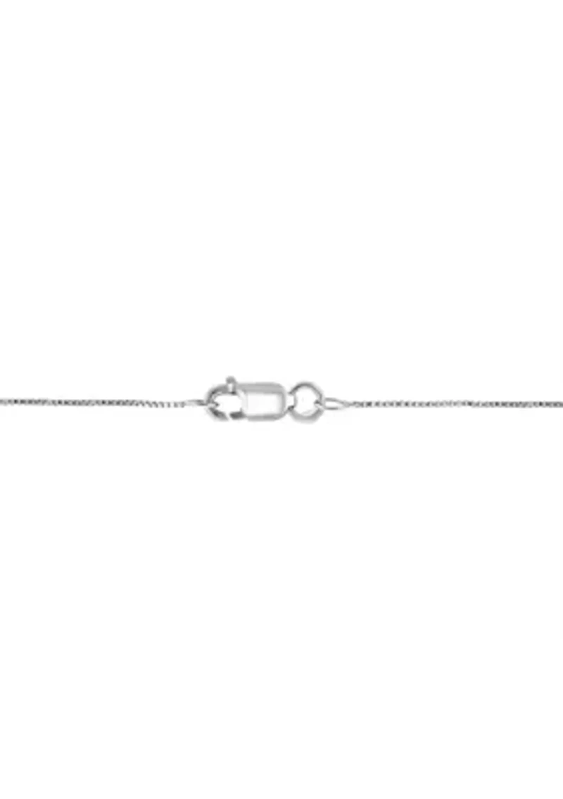 Sterling Silver Diamond Necklace