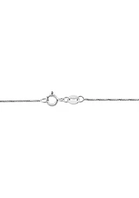 Sterling Silver Diamond Cross Pendant 