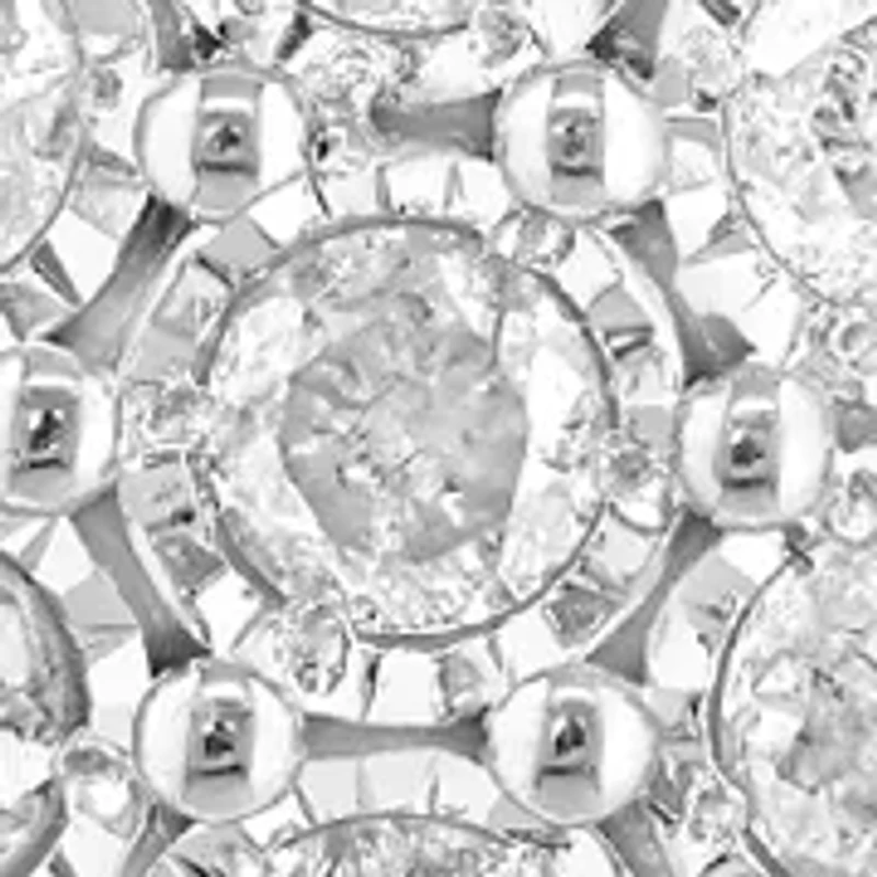 Sterling Silver Diamond Pendant 