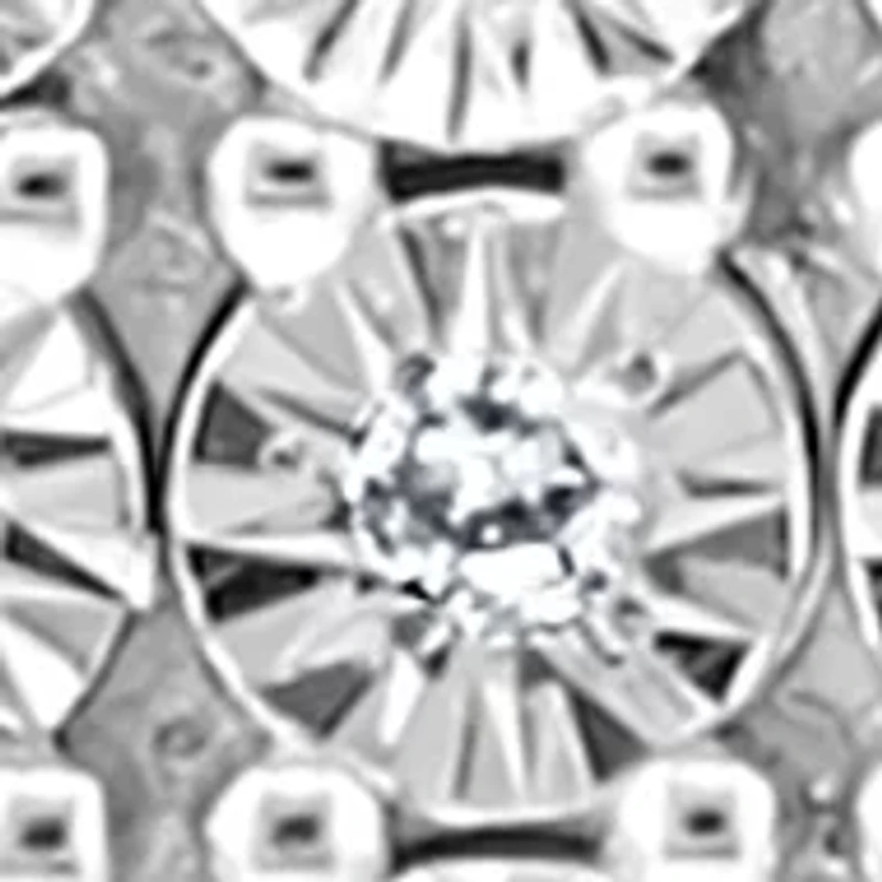 1/10 ct. t.w. Miracle Set Diamond Pendant Necklace in Sterling Silver