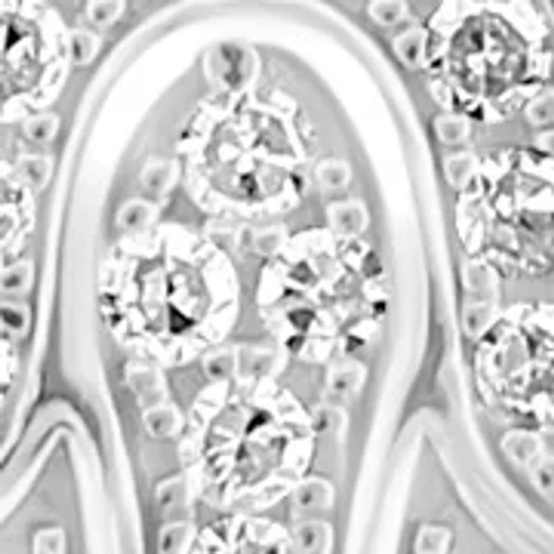 Sterling Silver Diamond Hamsa Necklace