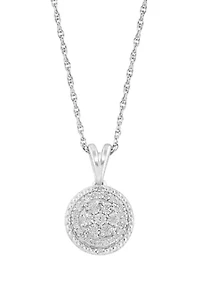 1/10 ct. t.w. Diamond Pendant Necklace in Sterling Silver