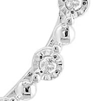1/10 ct. t.w. Diamond Heart Pendant Necklace in Sterling Silver