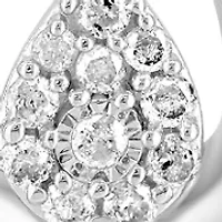 Sterling Silver Diamond Pendant 