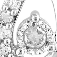 Sterling Silver Diamond Pendant 