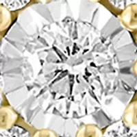 1/2 ct. t.w. Diamond Earrings and Necklace Set in Gold Over Sterling Silver