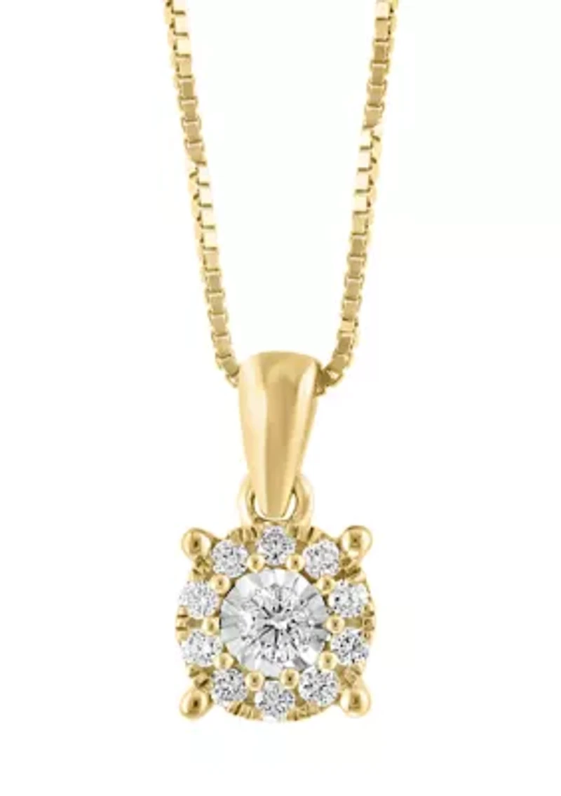 1/2 ct. t.w. Diamond Earrings and Necklace Set in Gold Over Sterling Silver