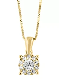 1/2 ct. t.w. Diamond Earrings and Necklace Set in Gold Over Sterling Silver