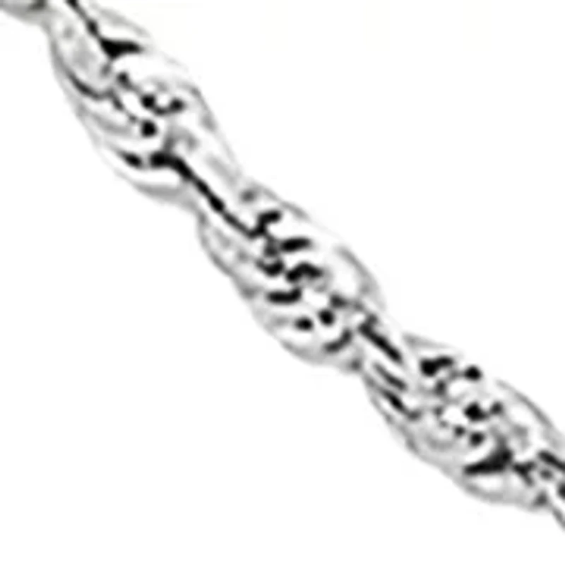 Solid Rope Chain Necklace in 14K Gold