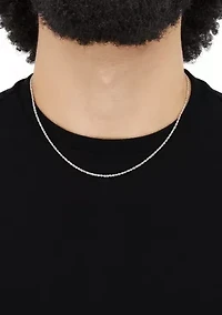 Solid Rope Chain Necklace in 14K Gold