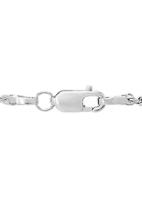 Solid Chain in 14K White Gold