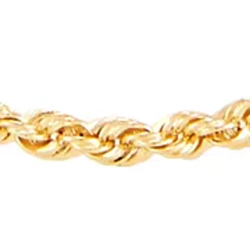 Heavy Hollow Glitter Chain in 14K Yellow Gold