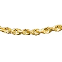 Solid Glitter Chain in 14K Yellow Gold