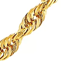 Solid Glitter Necklace in 14K Yellow Gold