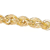 Hollow Rope Bracelet in 14K Yellow Gold