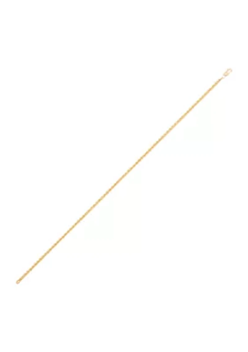 Hollow Rope Bracelet in 14K Yellow Gold
