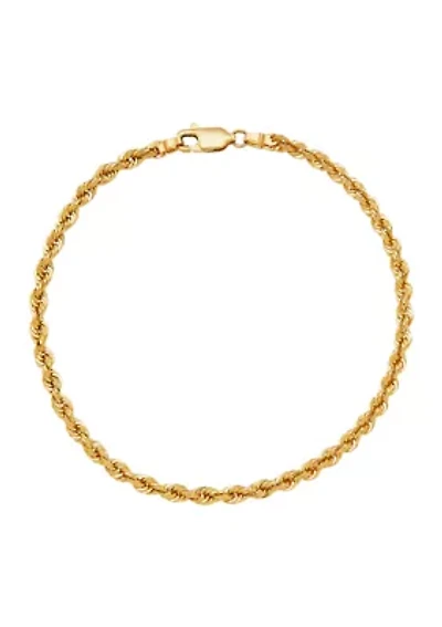Hollow Becelet in 14K Yellow Gold