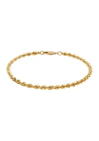 Hollow Becelet in 14K Yellow Gold