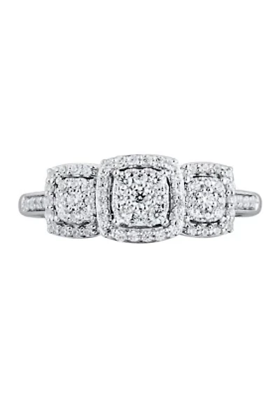 1/3 ct. t.w. Diamond Engagement Ring 10K White Gold