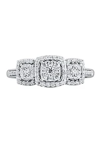 1/3 ct. t.w. Diamond Engagement Ring 10K White Gold