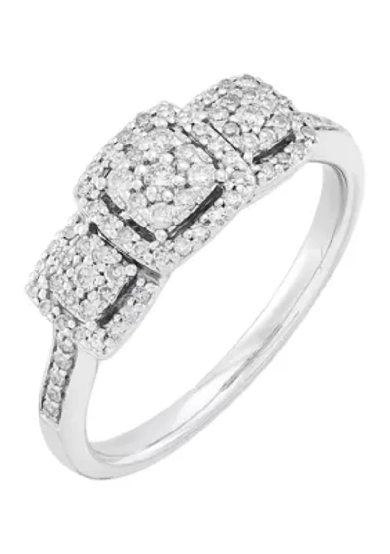 1/3 ct. t.w. Diamond Engagement Ring 10K White Gold