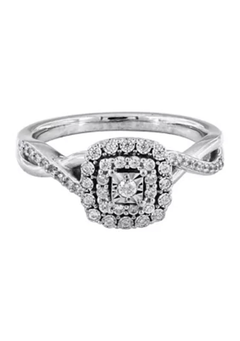 1/4 ct. t.w. Diamond Ring 10K White Gold