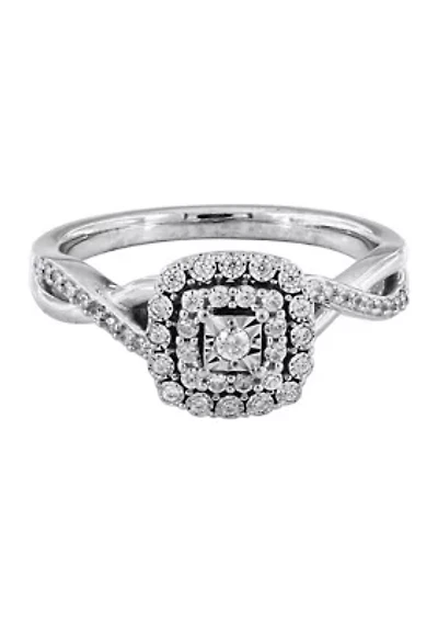 1/4 ct. t.w. Diamond Ring 10K White Gold