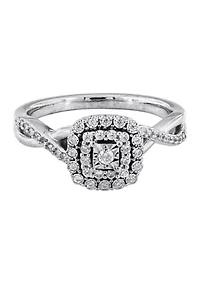 1/4 ct. t.w. Diamond Ring 10K White Gold