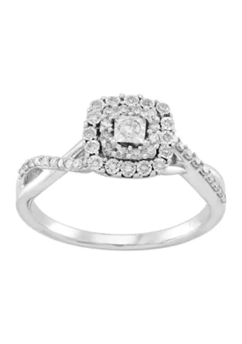 1/4 ct. t.w. Diamond Ring 10K White Gold