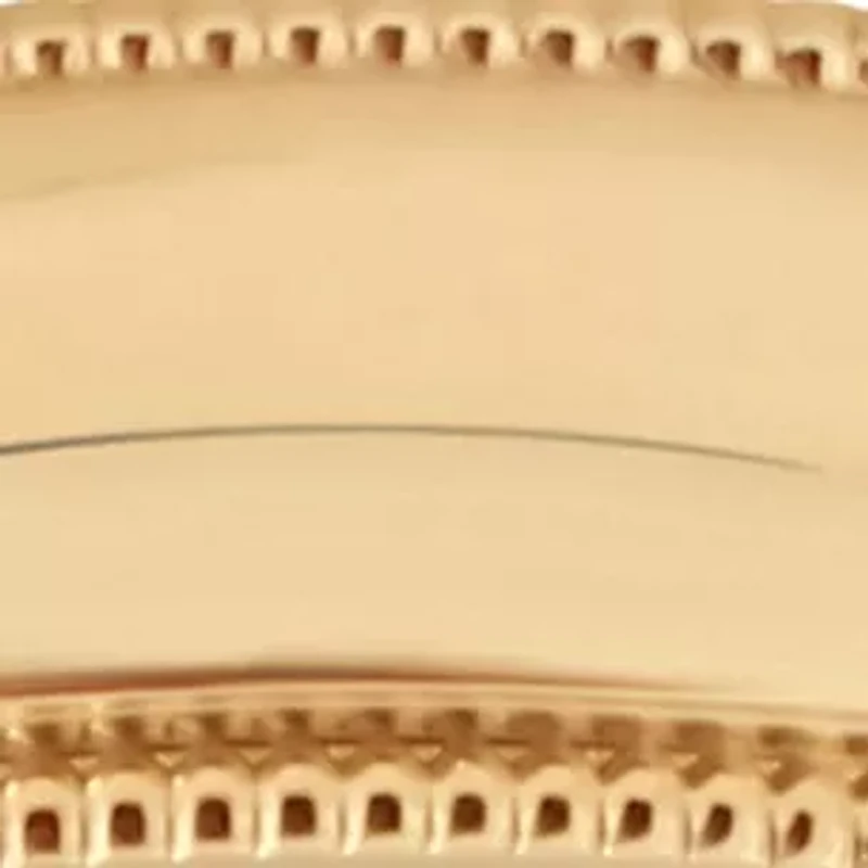 Polished Comfort Fit Milgrain Ring 10k Yellow Gold