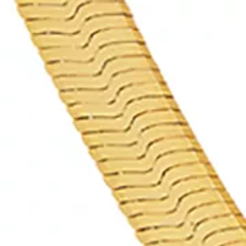 Herringbone Chain Necklace in Gold over Sterling Silver