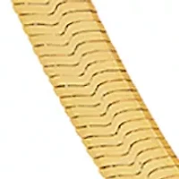 Herringbone Chain Necklace in Gold over Sterling Silver