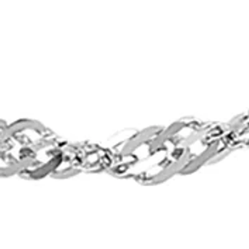 1.35 Millimeter Sparkle Necklace 14K White Gold