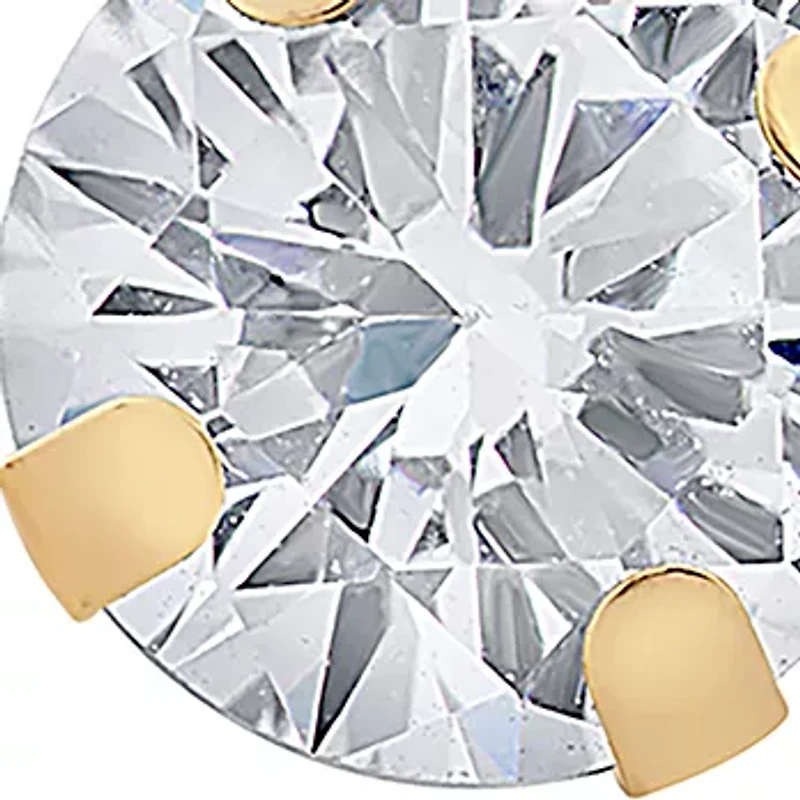 Lab Created White Sapphire Earrings