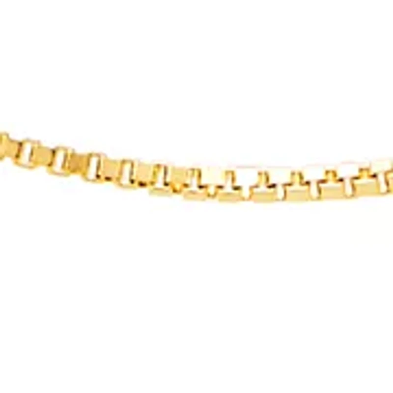 Solid Box Chain in 14K Yellow Gold