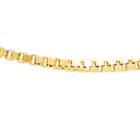 Solid Box Chain in 14K Yellow Gold