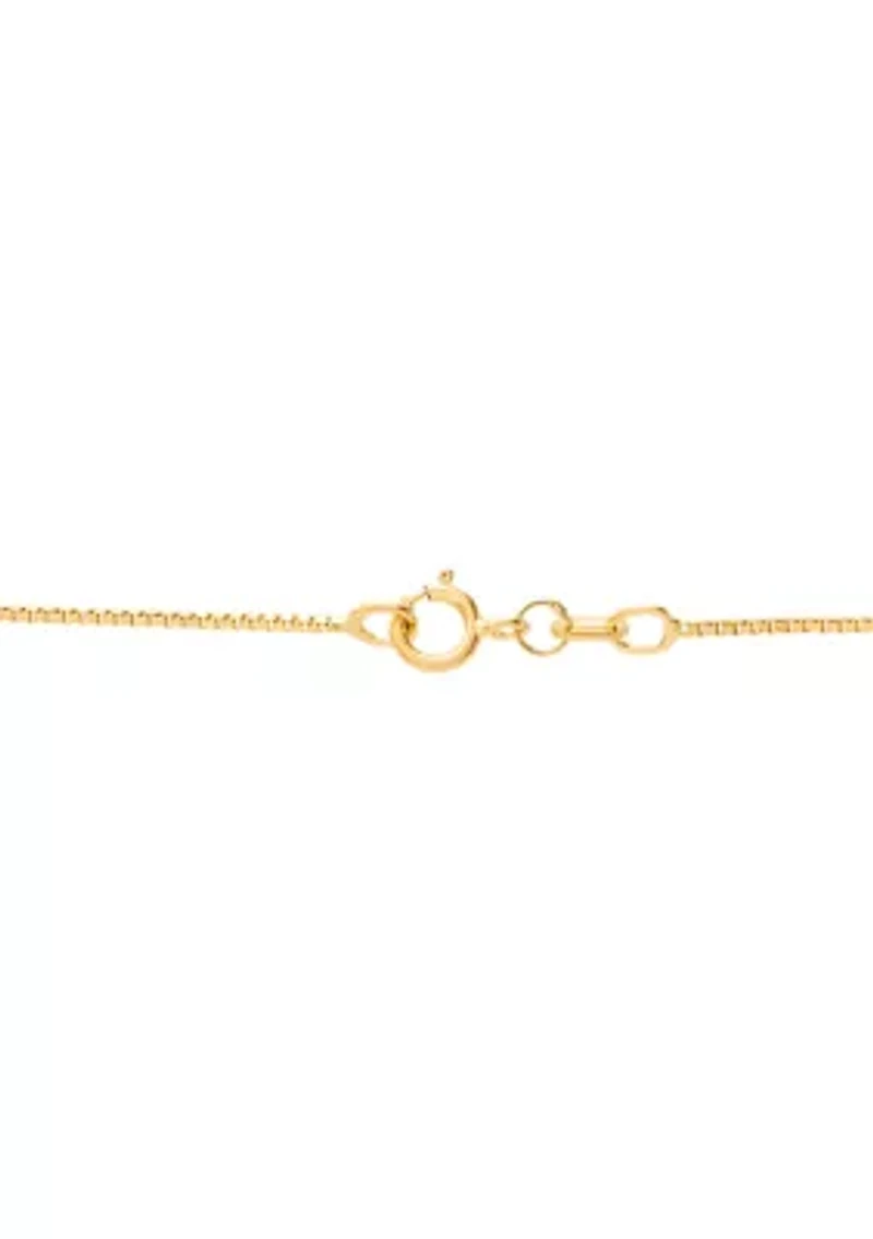 Solid Box Chain in 14K Yellow Gold