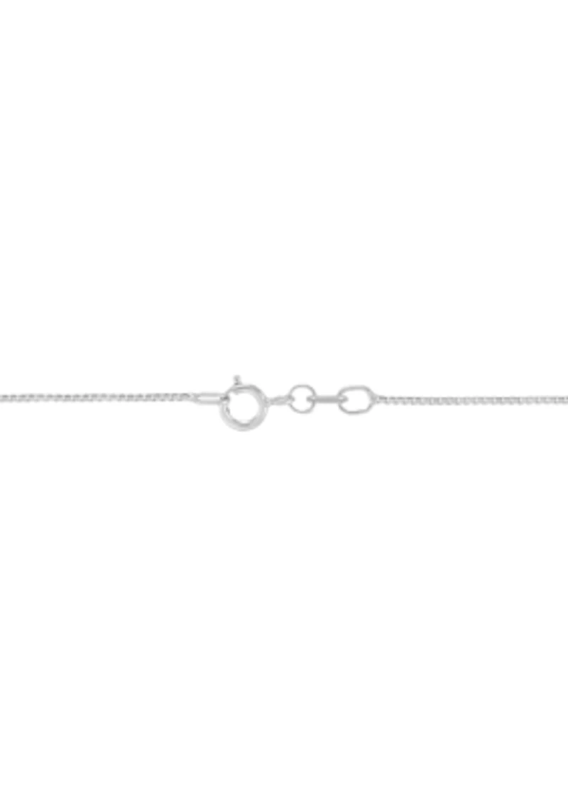 Solid Box Chain in 14K White Gold