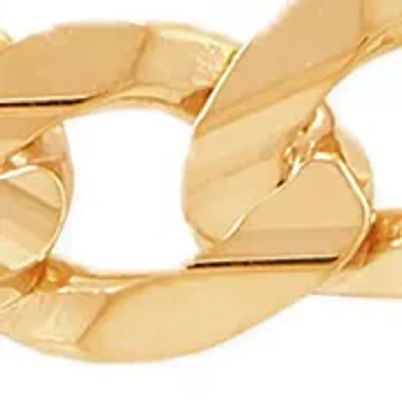 Solid Figaro Chain in 10K Yellow Gold