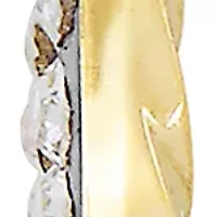 Crystal Hoop Earrings in 14K Yellow Gold
