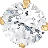 Kids Cubic Zirconia Stud Earrings in 14K Gold
