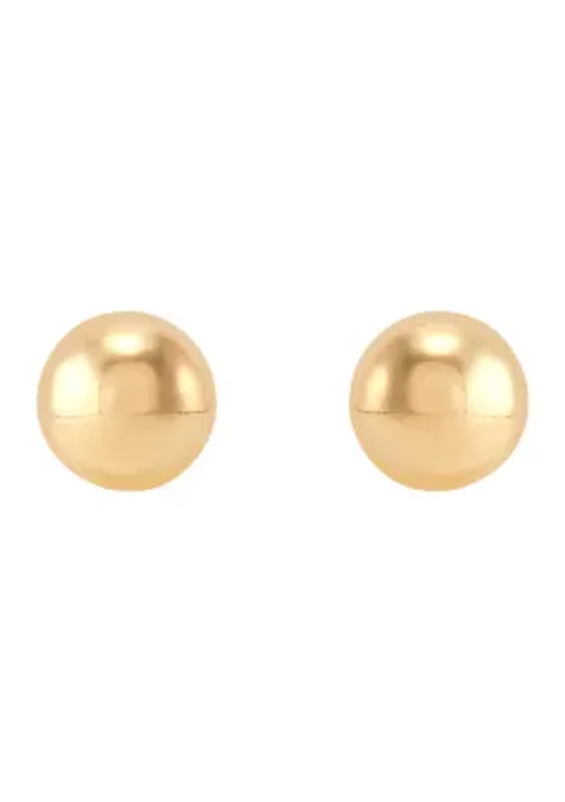 Ball Stud Earrings in 14K Yellow Gold