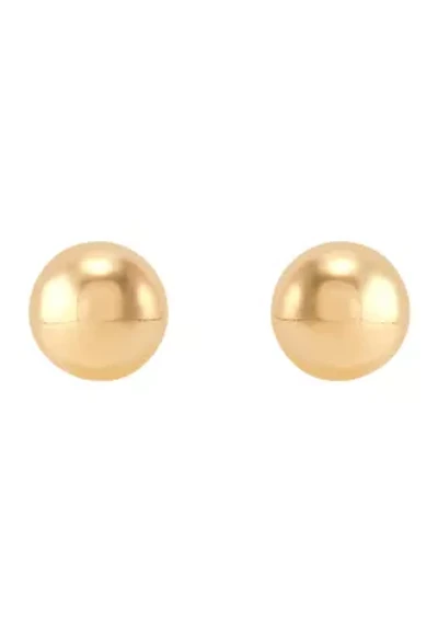 Ball Stud Earrings in 14K Yellow Gold