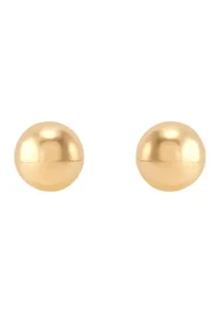 Ball Stud Earrings in 14K Yellow Gold