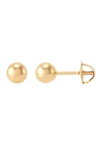 Ball Stud Earrings in 14K Yellow Gold