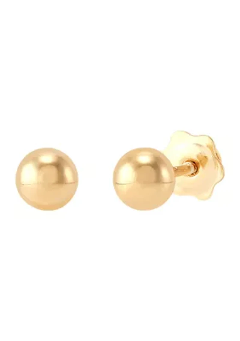 Ball Stud Earrings in 14K Yellow Gold