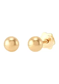 Ball Stud Earrings in 14K Yellow Gold