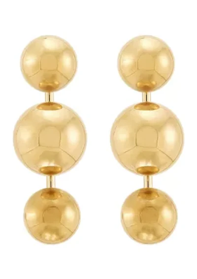 Multi Ball Stud Earrings in 14K Yellow Gold